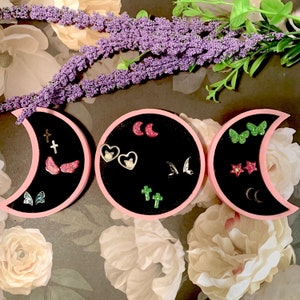 3D Printed Triple Moon Earring Organizer