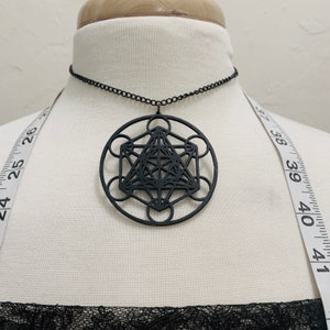 3D Printed Metatron’s Cube Necklace