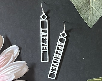 3D Printed Lae'zel Approves Earrings