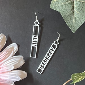 3D Printed Orin Approves Earrings