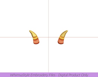 Troll Horns | Feferi | Homestuck | Machine Embroidery Design File | 4x4 | PES JEF DST VP3