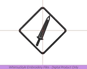 Laezel Symbol | Baldur's Gate | BG3 | Machine Embroidery Design File |4x4 | Dungeons and Dragons | PES JEF DST VP3
