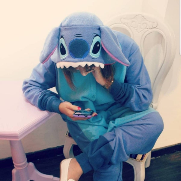 Stitch Kigurumi pajama, cosplay Stitch, stitch pijama, costume Stitch, Stitch adult costume, toothless  Ohana costume Christmas Gift