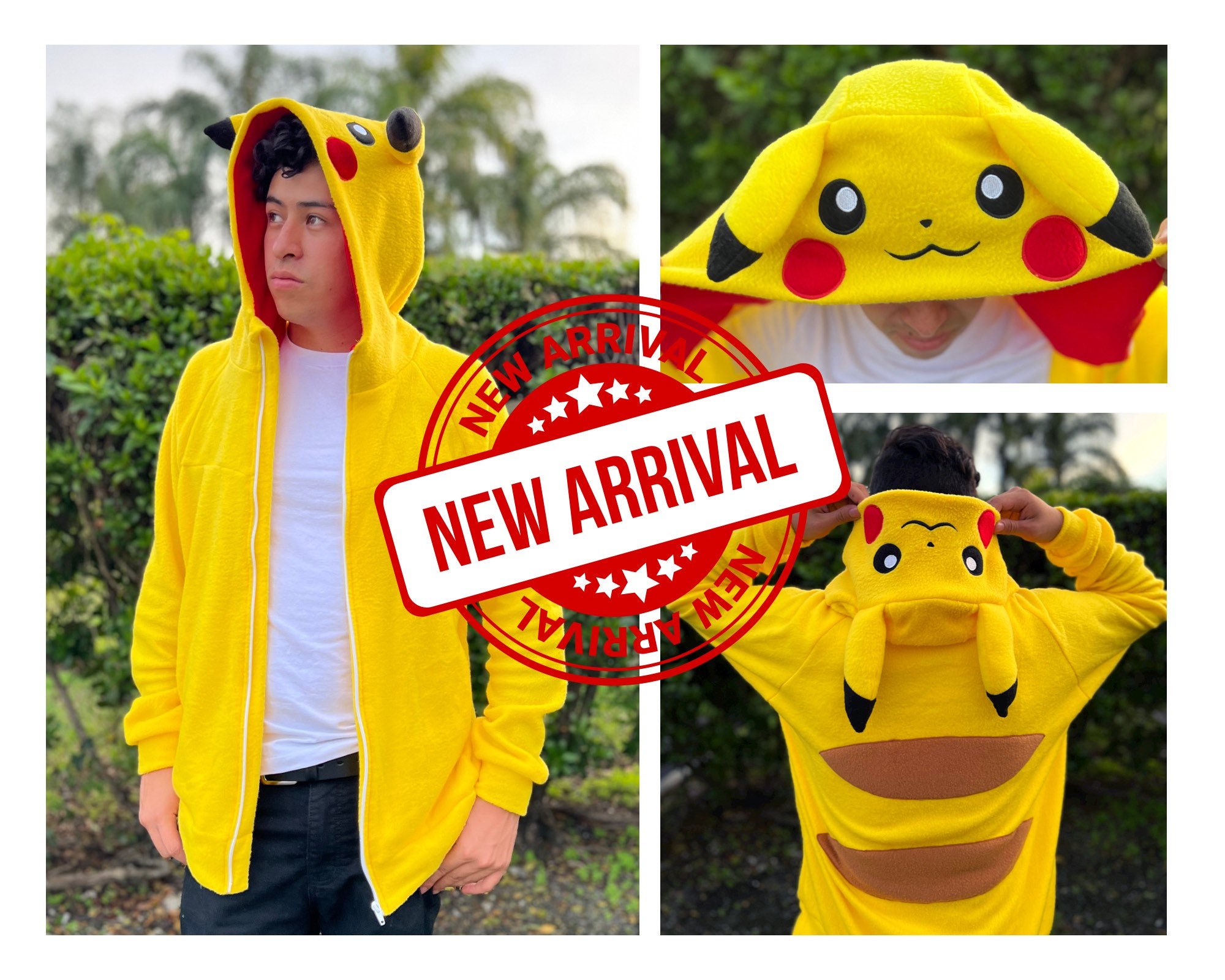 Costume da Pokémon Pika-chu adulto