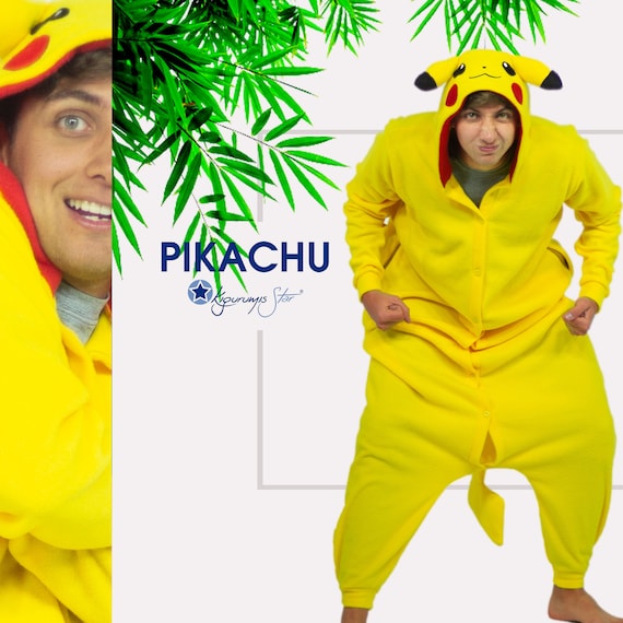 Pijama Pikachu Cosplay Kigurumi Unissex - Original