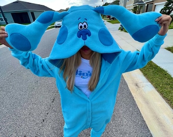 Blue Puppy Kigurumi Pajamas – Ultra-Soft Fleece for Loungewear, Cosplay and Sleepwear | Playful Cartoon-Inspired Design