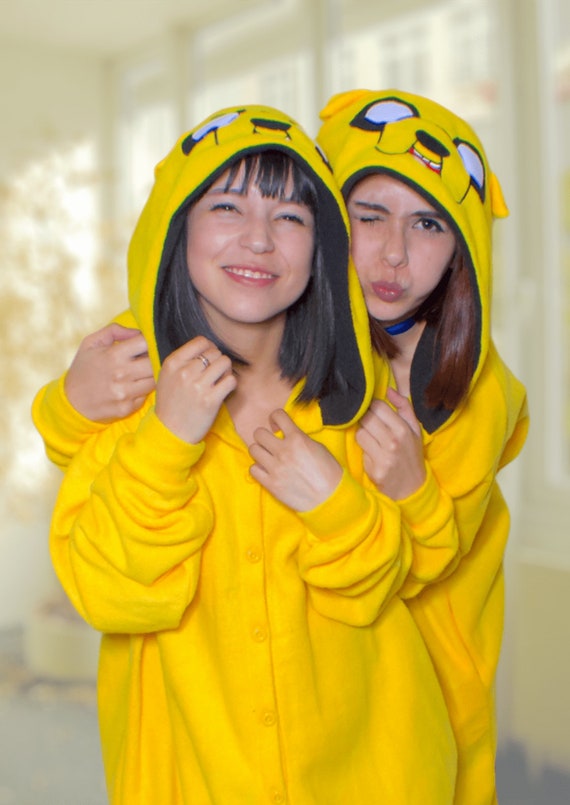 Yellow Dog Kigurumi Pajamas – Ultra-soft Fleece Loungewear