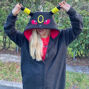 Dark Fox Kigurumi Pajamas – Ultra-Soft Fleece for Loungewear, Cosplay and Sleepwear | Night Creature Design