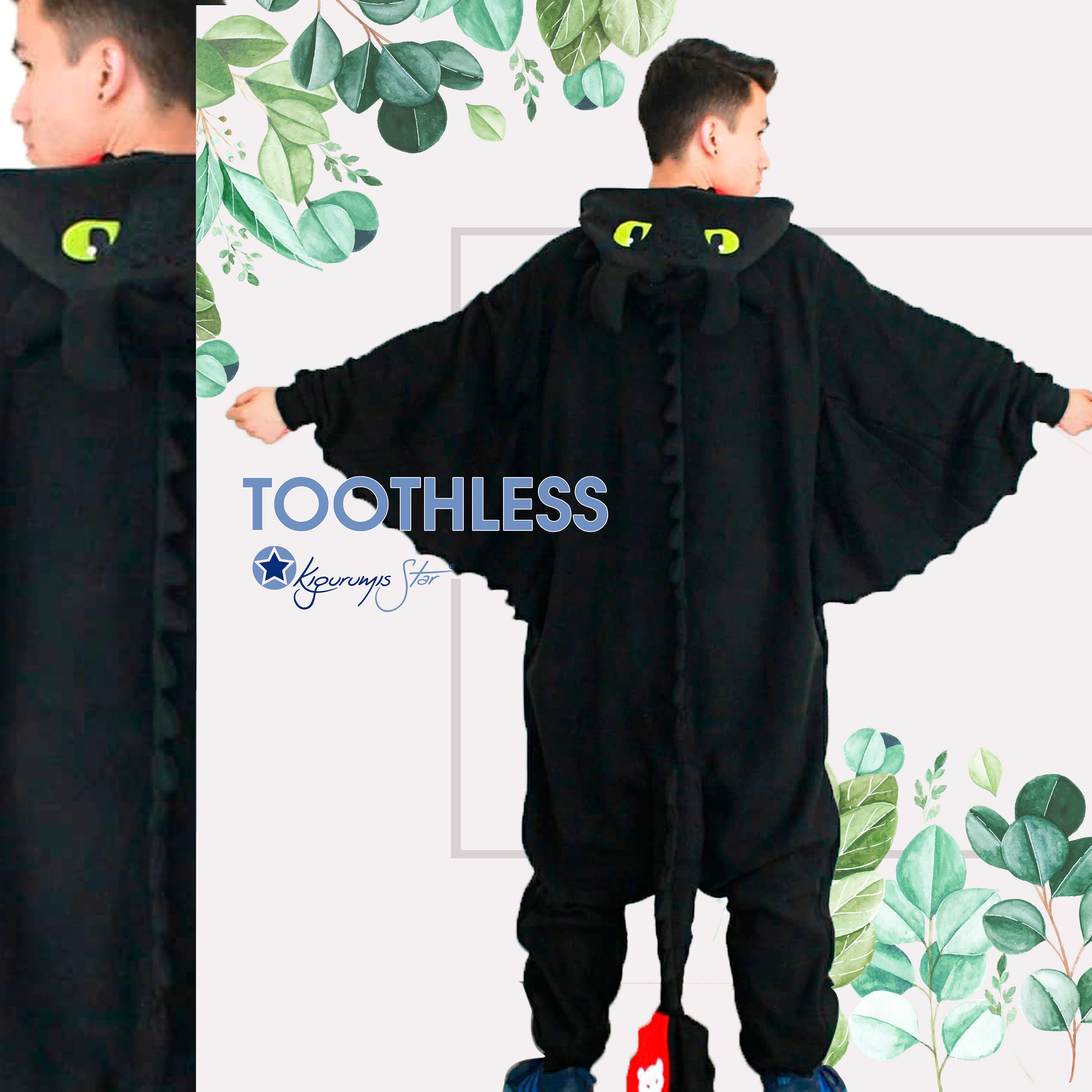 Toothless Onesie for Kids Boys Girls Animal Pajamas