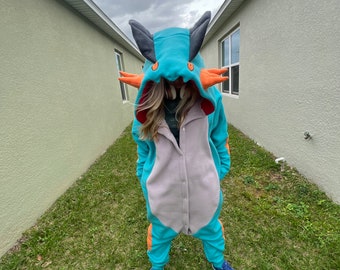 Swampert pokemon Pajama /custome Gift /Birthday Gift/ merch plus size/swampert cosplay/ Kigurumi /swampert Pokemon/anime swampert