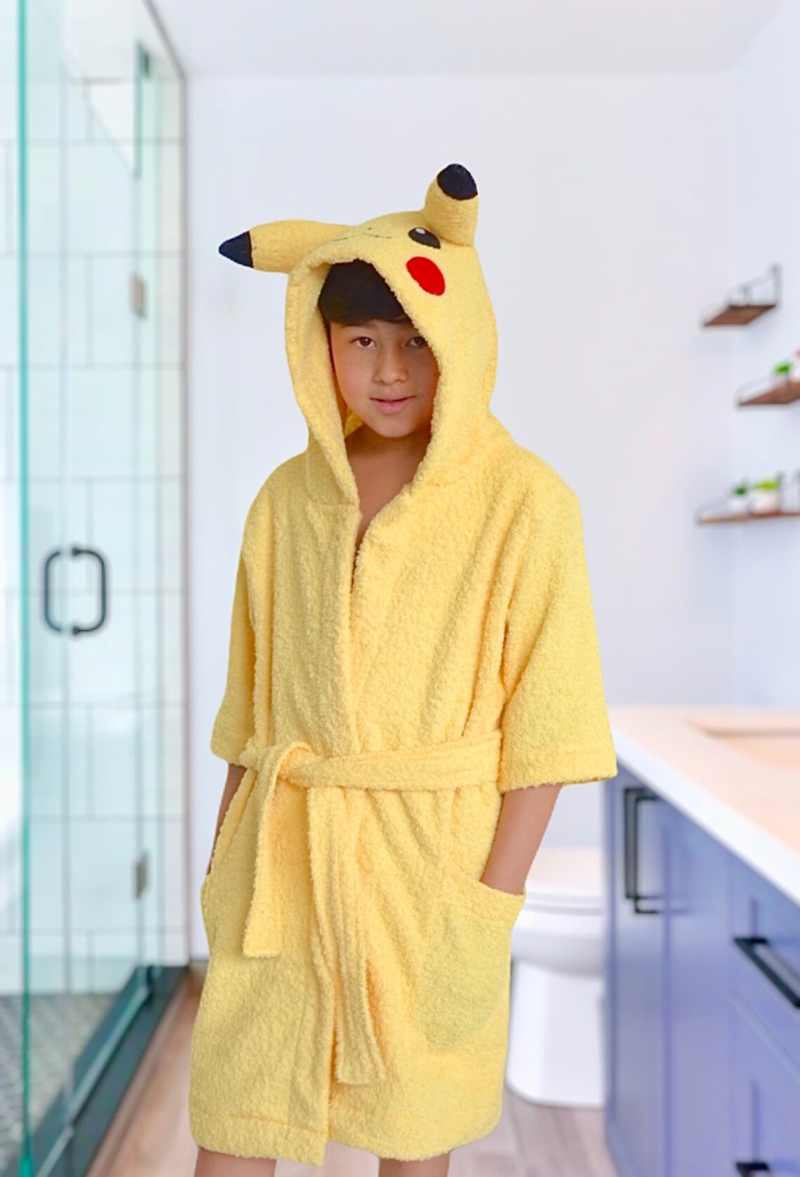pikachu bathrobe