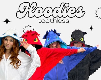 Black Dragon Hoodie for Adults – Embroidered Cosplay Jacket, Fleece Thermal Sweater, Fantasy Costume, Gift for Fans & Cosplayers