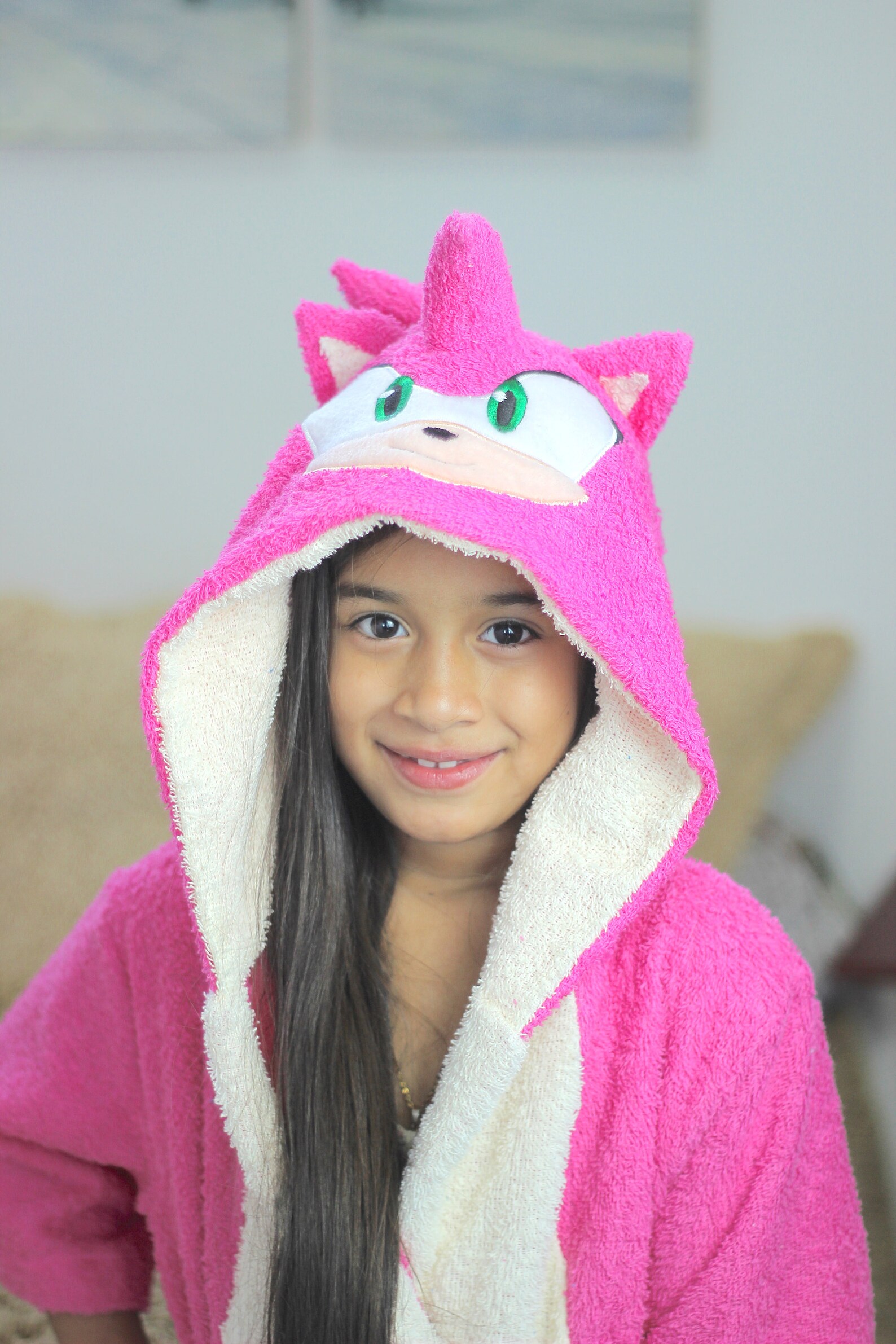 Sonic Cotton Robe Toddler Bathrobe Towel Hooded Bathrobes Etsy