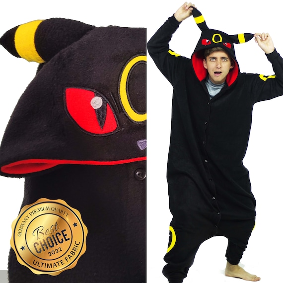 Umbreon Kigurumi pijama perfecto para regalar a tu fanático de Pokemon,  cosplay disfraz de umbreon PIJAMA NIÑO y ADULTO -  España