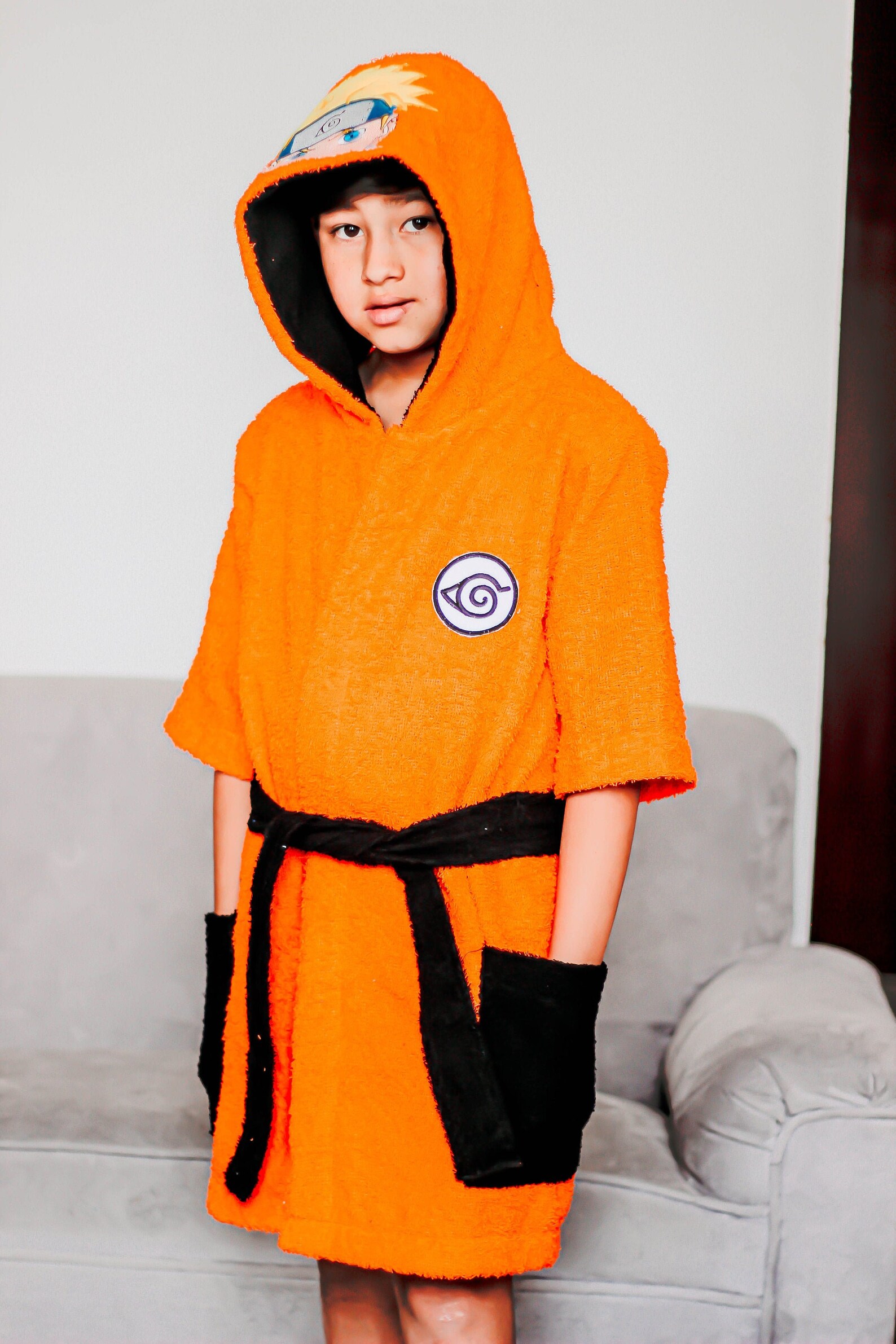 Naruto anime Bathrobe towel hooded bathrobes for children Etsy