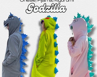 Lizard Kigurumi Onesie – Ultra-soft Fleece Loungewear, Cosplay