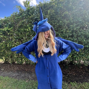 Princess Luna Kigurumi pajama My Little Pony cosplay pajama, black blue unicorn Perfect for Christmas Gift image 9