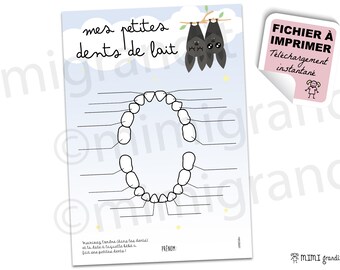 Carte Apparition Dents De Lait Bebe Lama A Telecharger Etsy