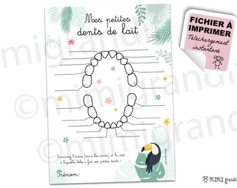 Carte Apparition Dents De Lait Bebe Lama A Telecharger Etsy