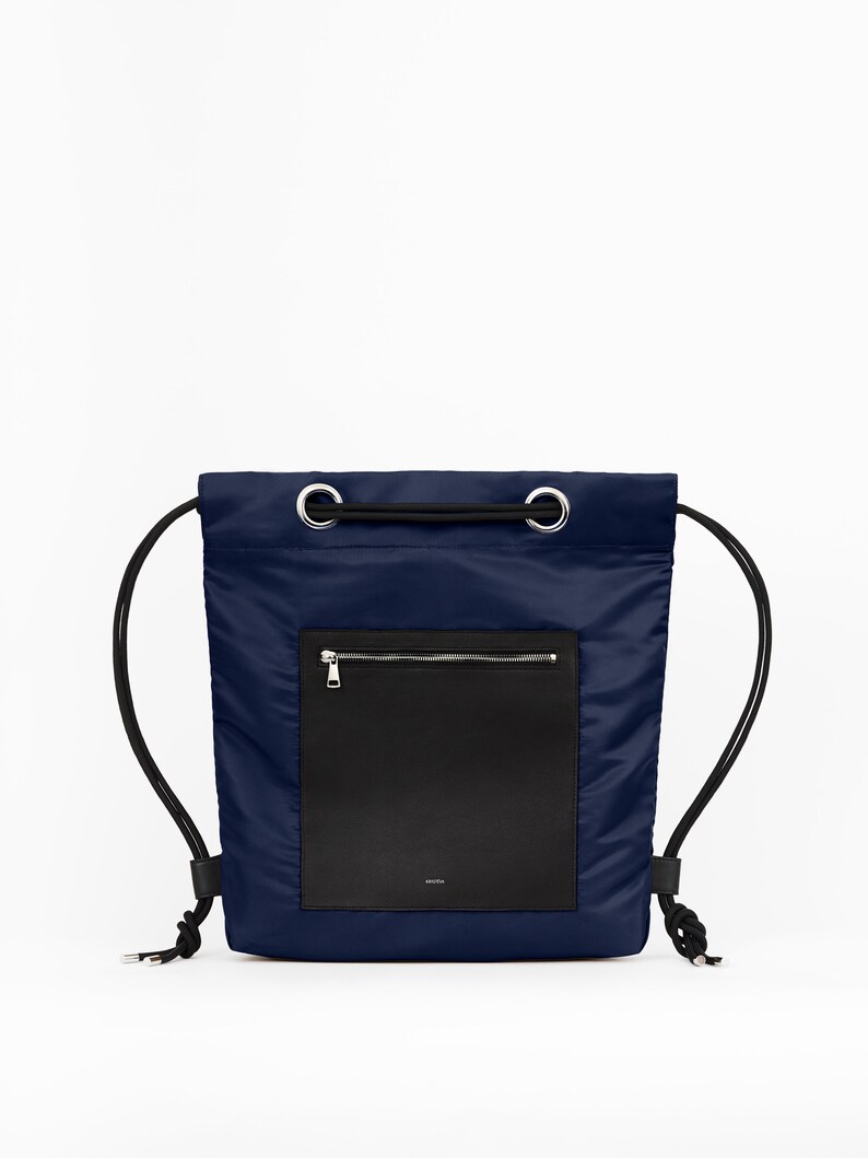 Golden Brown Drawstring Bag, Convertible Backpack Purse, Hipster