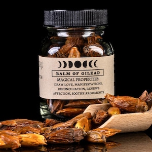 BÁLSAMO DE GALAAD - Frasco de hierbas para hechizos de brujería - Curiosidades de boticario