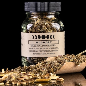 ARTEMISA - Frasco de hierbas para hechizos de brujería - Curiosidades de boticario