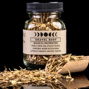 RAIZ DE CASCALHO - Pote de Ervas para Feitiços de Bruxaria - Curiosidades de Boticário