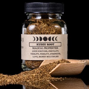 KUDZU ROOT - Witchcraft Spell Herb Jar For Spellwork - Apothecary Curio