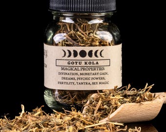 GOTU KOLA - Hekserijspreuk kruidenpotje voor spreuken - Apotheker curiosa