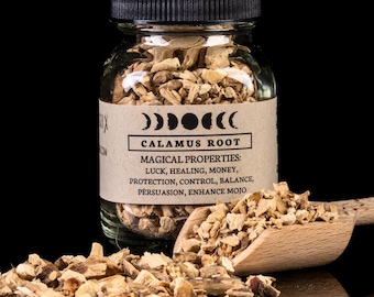 CALAMUS ROOT - Witchcraft Spell Herb Jar For Spellwork - Apothecary Curio