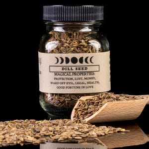 DILL SEED - Witchcraft Spell Herb Jar For Spellwork - Apothecary Curio