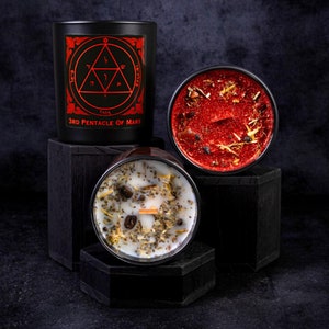 CONFLICT RESOLUTION King Solomon 3rd Pentacle of Mars Ritual Candle Kit