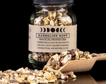 DANDELION ROOT - Witchcraft Spell Herb Jar For Spellwork - Apothecary Curio