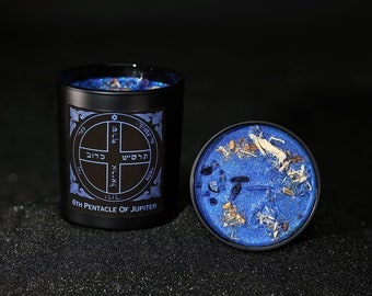 PROTECTION From EARTHLY DANGERS King Solomon 6th Pentacle of Jupiter Ritual Candle Kit With Instructions