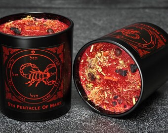 SPIRITUAL PROTECTION King Solomon 5th Pentacle of Mars Ritual Candle Kit