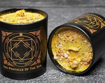 FAME & FORTUNE King Solomon 3rd Pentacle of the Sun Ritual Candle Kit