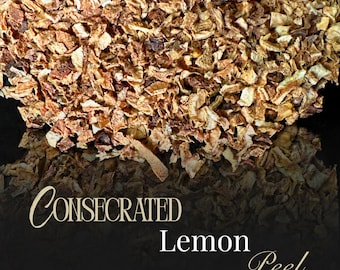 LEMON PEEL - Witchcraft Spell Herb Jar For Spellwork - Apothecary Curio
