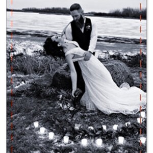 Pode incluir: Uma fotografia a preto e branco de um casal a casar. A noiva est&aacute; vestida de branco e o noivo est&aacute; de fato. Eles est&atilde;o em p&eacute; numa praia com uma massa de &aacute;gua ao fundo. H&aacute; velas acesas no ch&atilde;o &agrave; volta deles. O texto "MARRIAGE" est&aacute; no topo da imagem. O texto "You will either take your relationship to the next level or you will get married... there's much to celebrate!" est&aacute; na parte inferior da imagem.