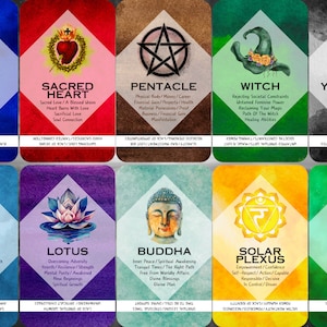 Spirituelle Symbole Orakel Deck zur Klärung von Lebenssituationen mit Umkehrungsbedeutungen