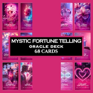 Mystic Fortune Reading Oracle Deck, For Love & Career Readings