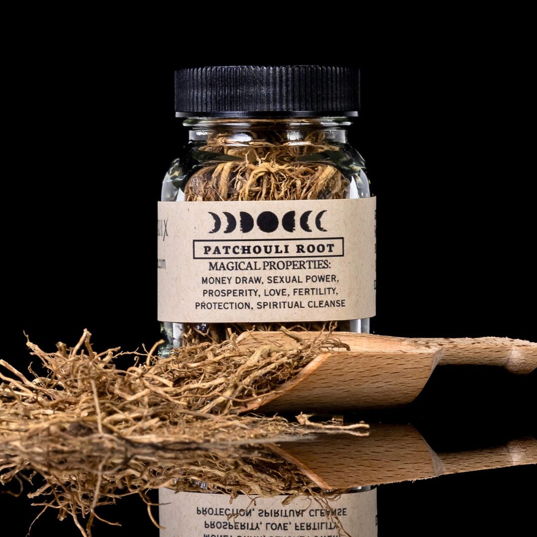 Root Spell PATCHOULI ROOT - Witchcraft Spell Herb Jar for Spellwork - Apothecary ...