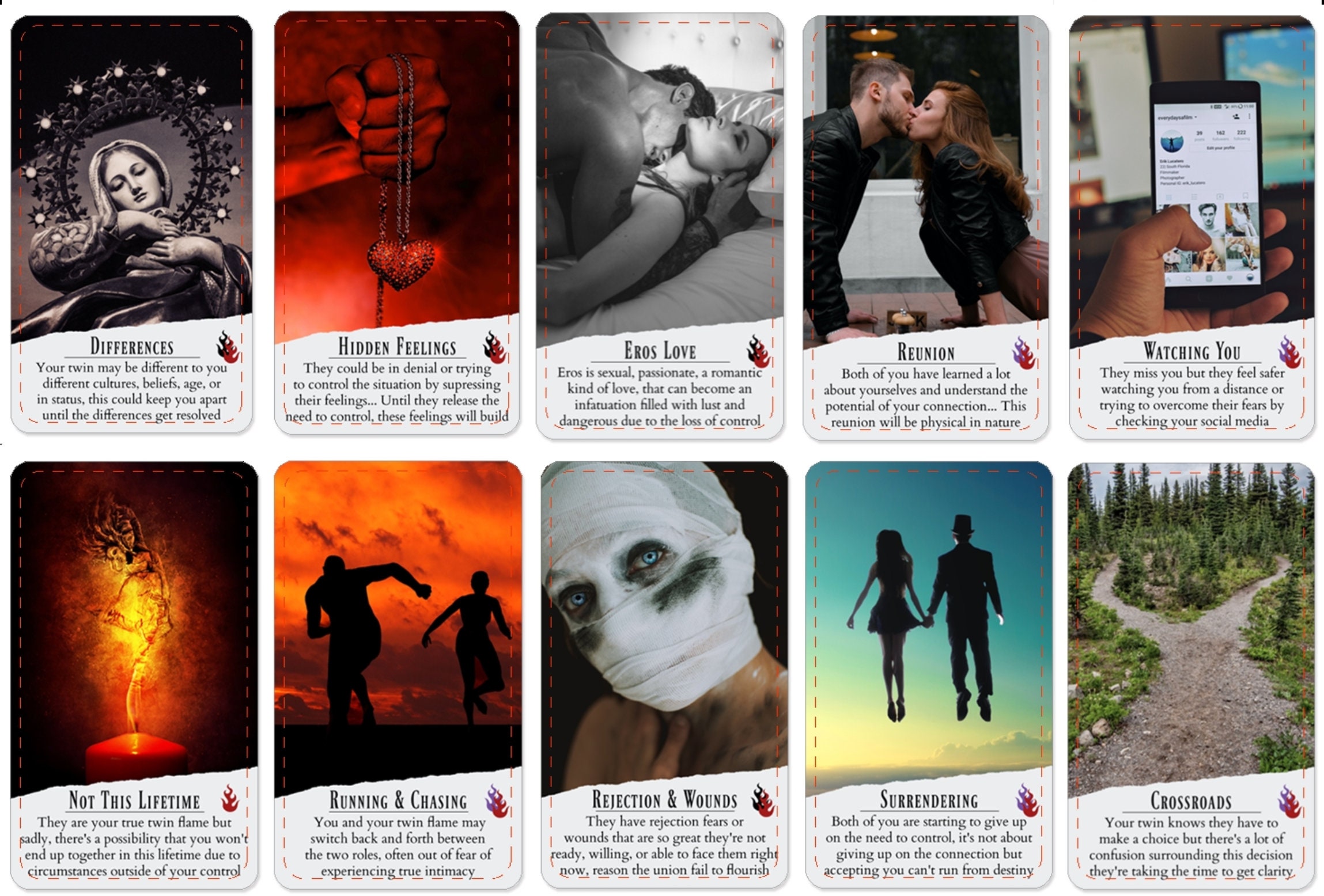 Grounded In Love Twin Flame,Soulmate,Karmic Oracle Deck