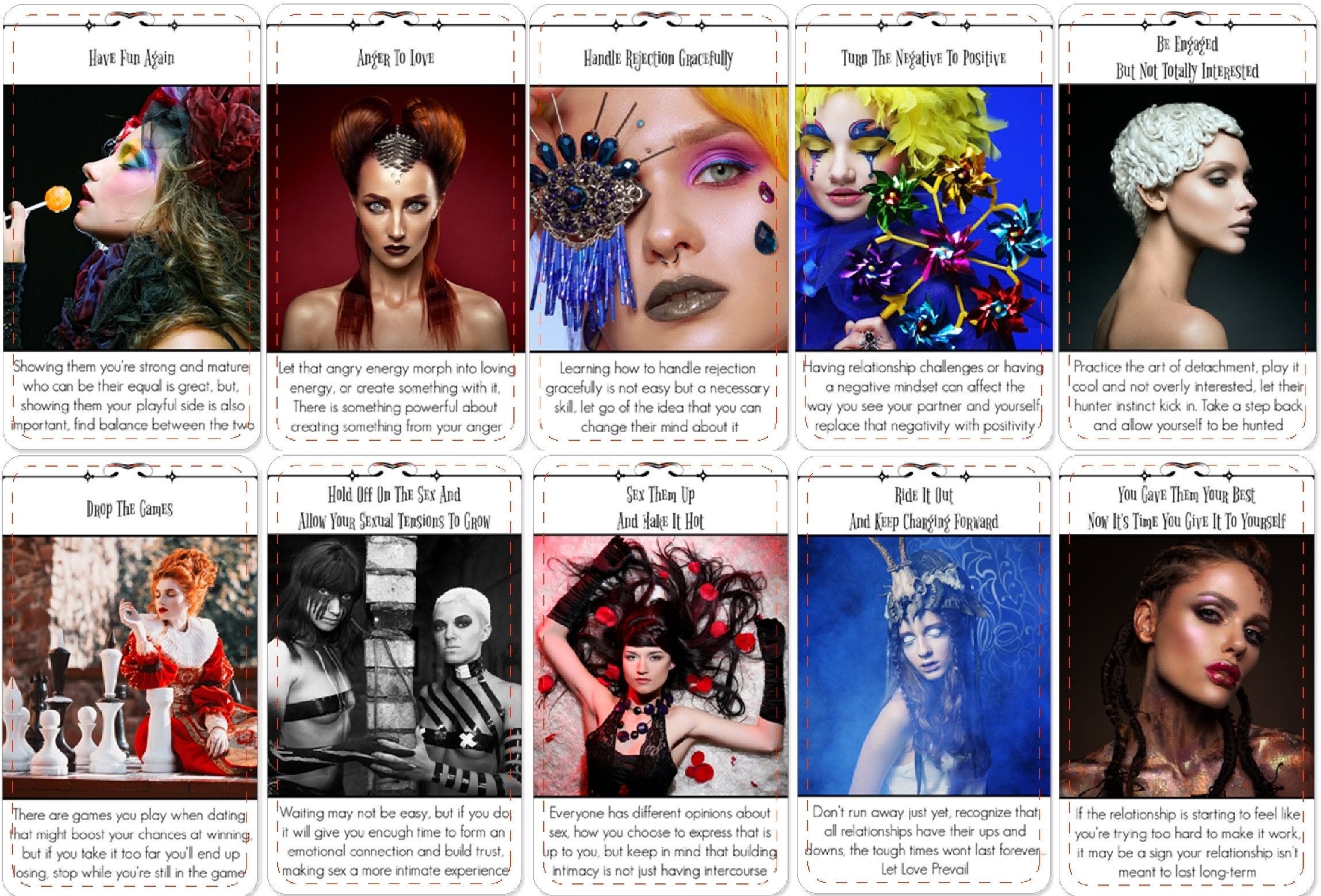 WIN AT LOVE Oracle Deck (100 Cards)