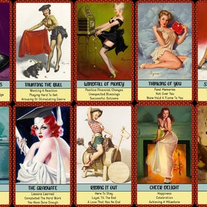 Pin Up LOVE Revelations Oracle Deck (110 Cards) Vintage Pinup Girls