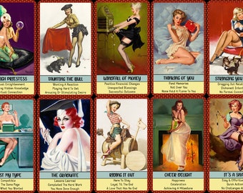 Pin Up LOVE Revelations Oracle Deck (110 Cards) Vintage Pinup Girls