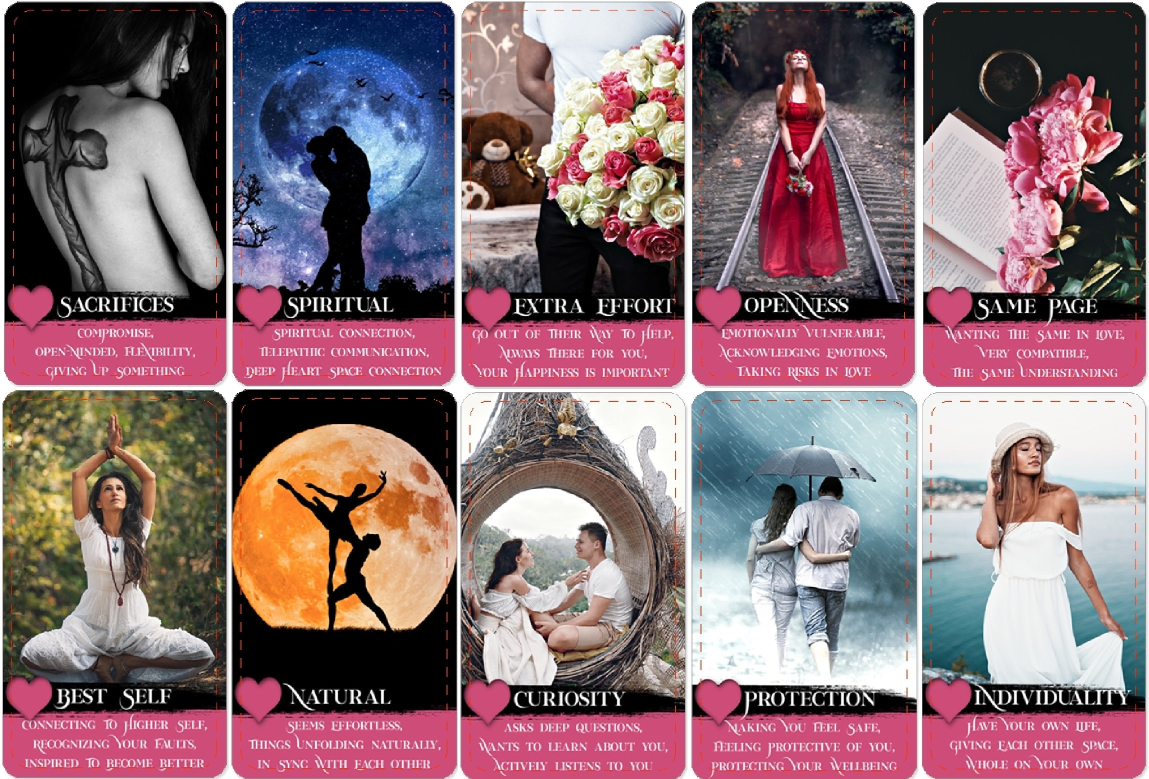 UNCOVER LOVE ORACLE Deck 78 Cards Etsy
