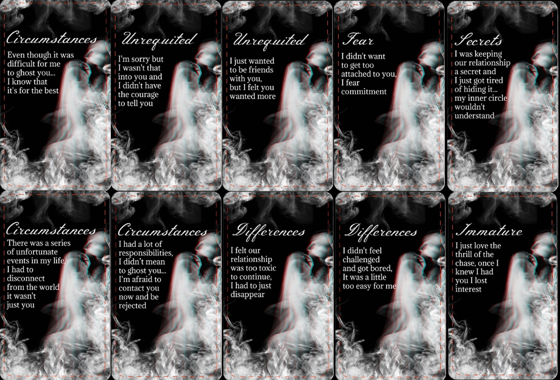 GHOSTED Oracle Deck (78 Cards)