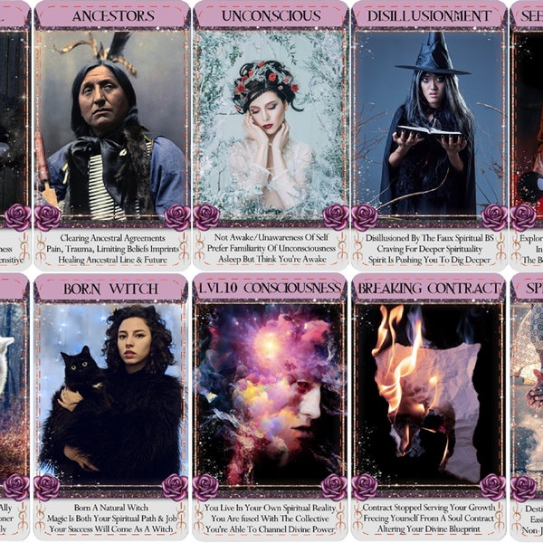EVOLUTION Of The Soul Oracle Deck (100 Cards)