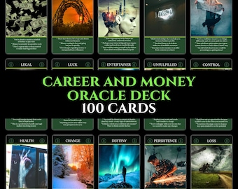 Retiring Soon! 1st Edition CAREER & MONEY Oracle Deck (100 cards)
