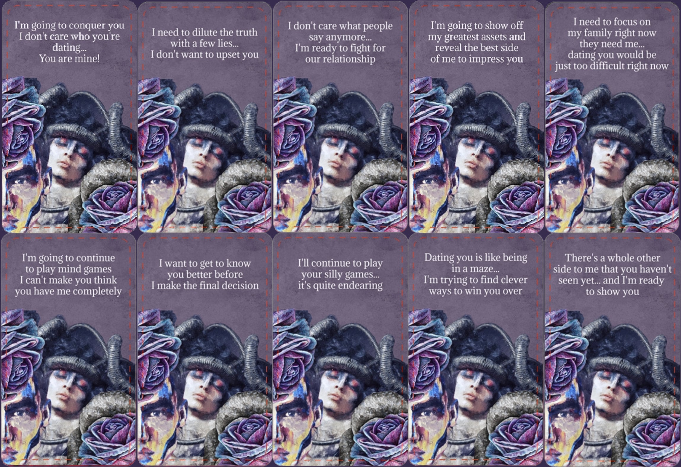 TRUE INTENTIONS Oracle Deck (100 cards)